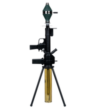 Load image into Gallery viewer, Gold base hookah with RPG Style stem by MOB Hookah