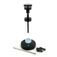 Load image into Gallery viewer, Clear tube hookah with black plastic base By MOB Hookah