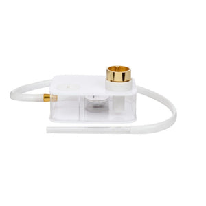 White Plexiglas box style hookah By MOB Hookah